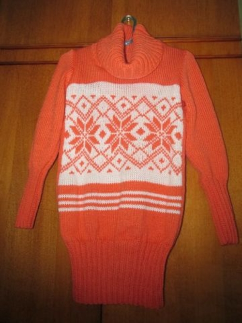 Photo of Теплый оранжевый зимний свитер