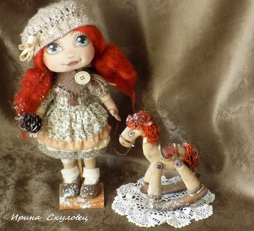Фото для Текстильная кукла Эмбер (янтарь)