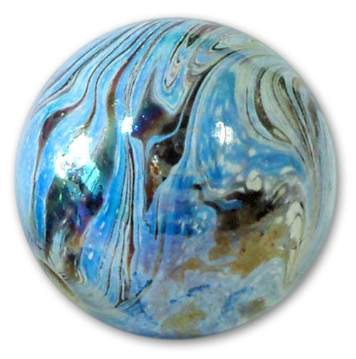 Photo of голубой Бусы с голографическим эффектом
