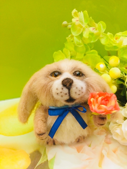 Фото для Miniature rabbit, rabbit, soft toy, felt animals, toy of felt,