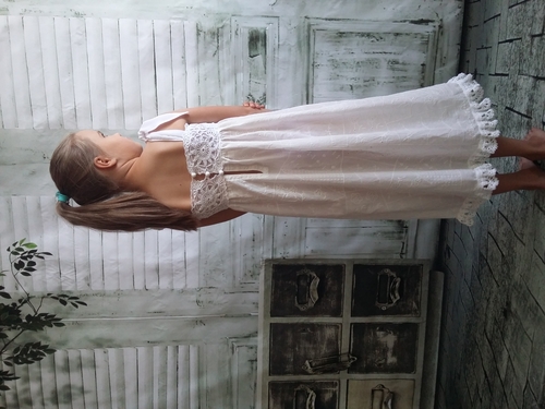 Фото для Платье для девочки, шитье, кружево ручной вязки